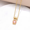 Mother & Child Birthstone Necklace | Personalized Teardrop Pendant