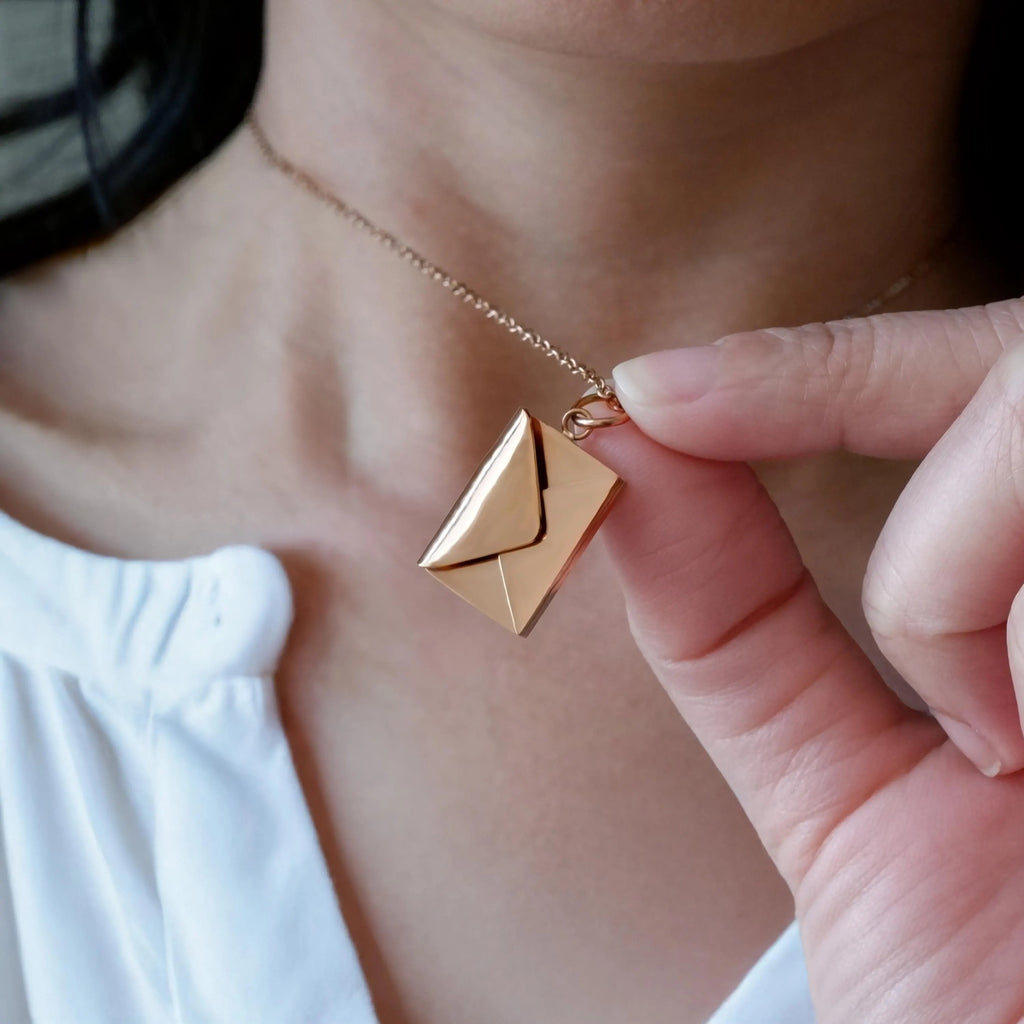 Love Letter Envelope Locket Necklace