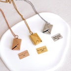 Love Letter Envelope Locket Necklace