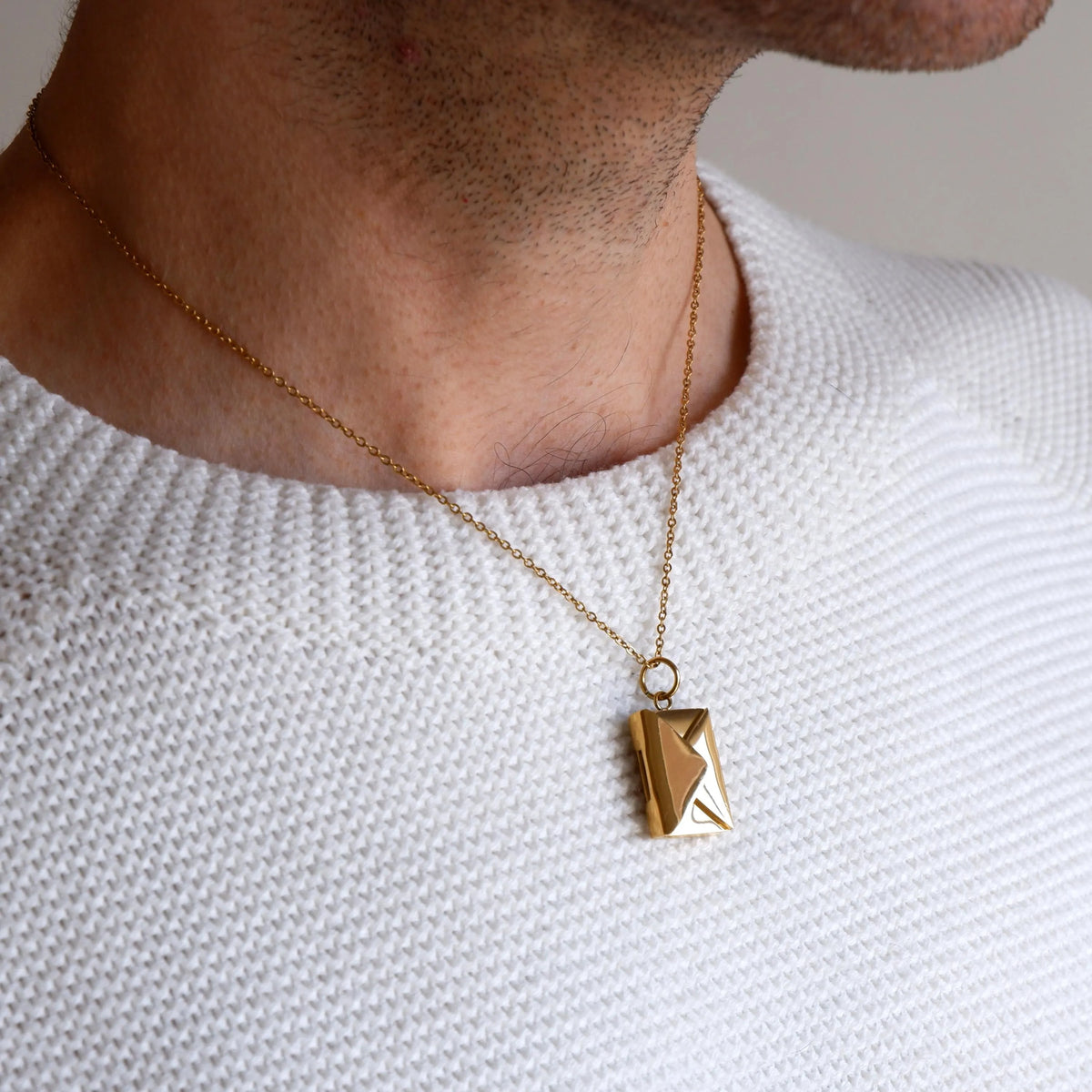 Love Letter Envelope Locket Necklace
