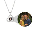 Custom Photo Projection Heart Necklace