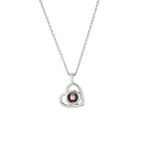 Custom Photo Projection Heart Necklace